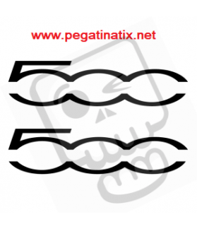 ADHESIVO LOGO FIAT 500 (Producto compatible)