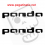 AUTOCOLLANT LOGO FIAT PANDA (Produit compatible)