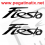 AUFKLEBER LOGO FORD FIESTA (Kompatibles Produkt)