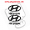 AUFKLEBER LOGO HYUNDAI (Kompatibles Produkt)