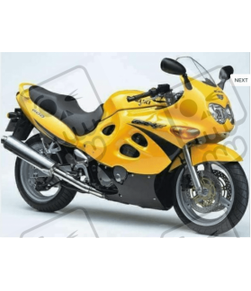 Autocollant Suzuki KATANA GSX F600 YEAR 2000 YELLOW (Produit compatible)