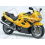 Autocollant Suzuki KATANA GSX F600 YEAR 2000 YELLOW (Produit compatible)