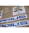 Stickers Suzuki GLADIUS WHITE/BLUE 2012 SV650