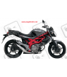 Adesivi Suzuki GLADIUS TITANIUM GREY 2012 SV650