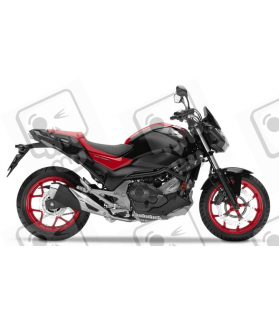 AUFKLEBER HONDA NC750S YEAR 2016 BLACK-RED (Kompatibles Produkt)