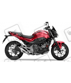 ADESIVI HONDA HONDA NC750S YEAR 2018 RED (Prodotto compatibile)