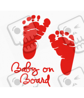 AUTOCOLLANT BABY ON BOARD (Produit compatible)