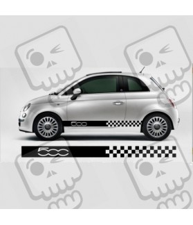 AUFKLEBER Fähnlein FIAT 500