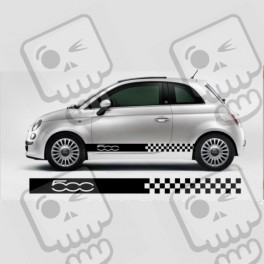 DECALS FLAG FIAT 500