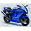 DECALS KIT KAWASAKI ZX-12R YEAR 2006 BLUE (Compatible Product)