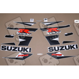 Adhesivo sticker SUZUKI GSX R750 K4-K5 BLACK YEAR 2004-2005