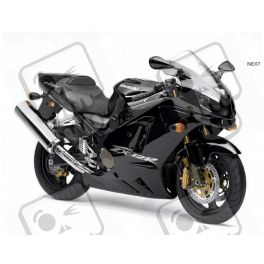 STICKERS KIT KAWASAKI ZX-12R YEAR 2006 BLACK