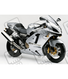 STICKERS KIT KAWASAKI ZX-12R YEAR 2005 SILVER (Compatible Product)