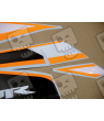 Adesivi Honda CBR 125R 2011 SILVER-ORANGE