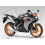 Adesivi Honda CBR 125R 2011 SILVER-ORANGE (Prodotto compatibile)
