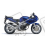 Sticker Suzuki SV 650S 2002 BLUE (Produto compatível)