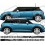 AUTOCOLLANT BANDES LATÉRALES FLAG MINI COOPER S 2018 (Produit compatible)