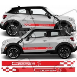 ADESIVI BANDE LATERALI FLAG Cooper S PACEMAN