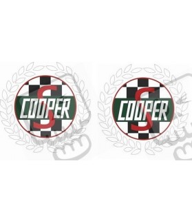AUFKLEBER STICKER Cooper MINI S CLASSIC X2 (Kompatibles Produkt)