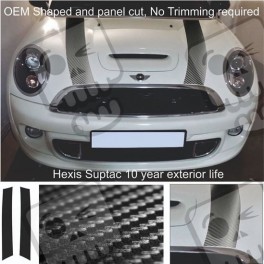 DECALS MINI S CARBON BONNET STRIPES