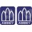 AUFKLEBER CARAVANS ABBEY x2 (Kompatibles Produkt)