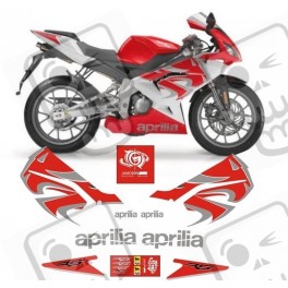 AUTOCOLLANT Aprilia RS50 ROSSO YEAR 2008-2009