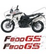 AUFKLEBER BMW F800GS YEAR 2012