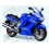 DECALS KIT KAWASAKI ZZR1200 YEAR 2003 BLUE (Compatible Product)