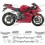 AUFKLEBER TRIUMPH DAYTONA 675 YEAR 2007-2009 (Kompatibles Produkt)