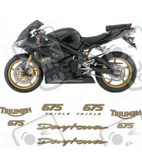 AUTOCOLLANT TRIUMPH DAYTONA 675 TRIPLE YEAR 2008