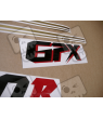 STICKERS KAWASAKI GPX-750R YEAR 1987 RED-WHITE