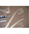 STICKERS KAWASAKI GPX-750R YEAR 1987 RED-WHITE