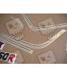 STICKERS KAWASAKI GPX-750R YEAR 1987 RED-WHITE