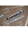 STICKERS KAWASAKI GPX-750R YEAR 1987 RED-WHITE
