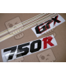 STICKERS KAWASAKI GPX-750R YEAR 1987 RED-WHITE