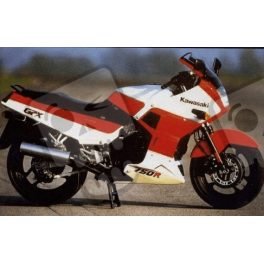 ADHESIVOS KIT KAWASAKI GPX-750R YEAR 1987 RED-WHITE