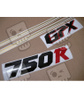 AUFKLEBER KIT KAWASAKI GPX-750R YEAR 1987 WHITE-SILVER