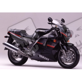AUTOCOLLANT Yamaha FZR 1000 Year 1991 BLACK-GREY