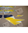 AUTOCOLLANT HONDA NX650 DOMINATOR YEAR 2000 BLUE YELLOW WHITE