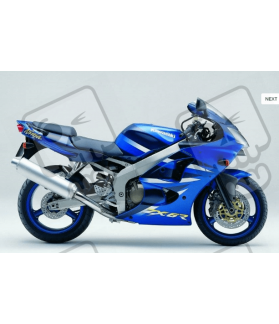 ADHESIVOS KAWASAKI ZX-6R AÑO 2001 AZUL