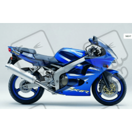 DECALS KAWASAKI ZX-6R YEAR 2001 BLUE