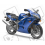 DECALS KAWASAKI ZZR-600 YEAR 2005 BLUE (Compatible Product)