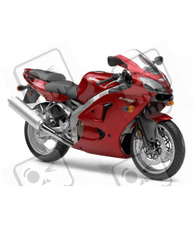 AUFKLEBER KAWASAKI ZZR-600 YEAR 2007 RED