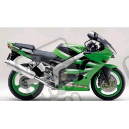 ADESIVI KAWASAKI ZX-6R YEAR 2001 GREEN