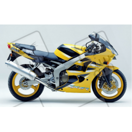 AUFKLEBER KAWASAKI ZX-6R YEAR 2001 YELLOW