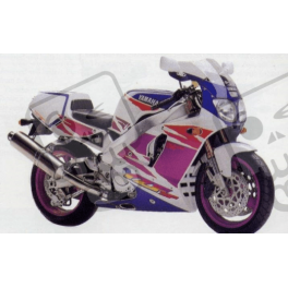 ADESIVO YAMAHA YZF-750SP YEAR 1994 WHITE PURPLE