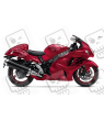 Aufkleber HAYABUSA CUSTOM RED YEAR 2020