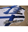 Adhesivo HAYABUSA BLUE SILVER YEAR 2020