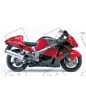 Autocollant SUZUKI HAYABUSA 1999 RED BLACK