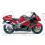 Autocollant SUZUKI HAYABUSA 1999 RED BLACK (Produit compatible)